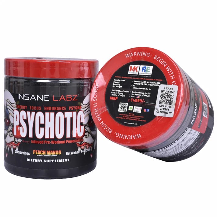 INSANE LABZ PSYCHOTIC 35.SERVING ( PEACH MANGO FLAVOUR)